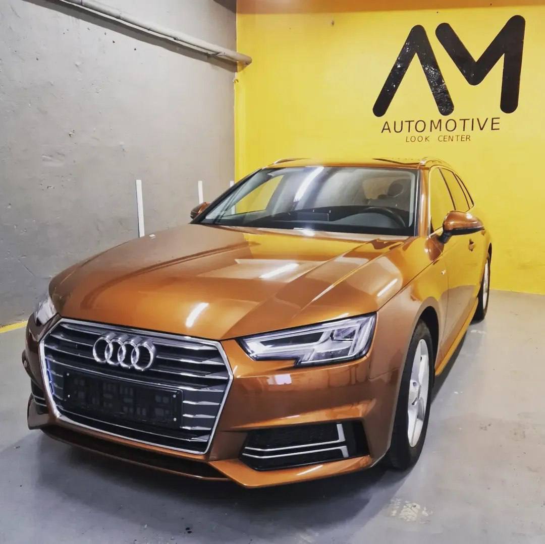 Audi A4 B9 w kolorze Ipanema Brown po korekcie lakieru