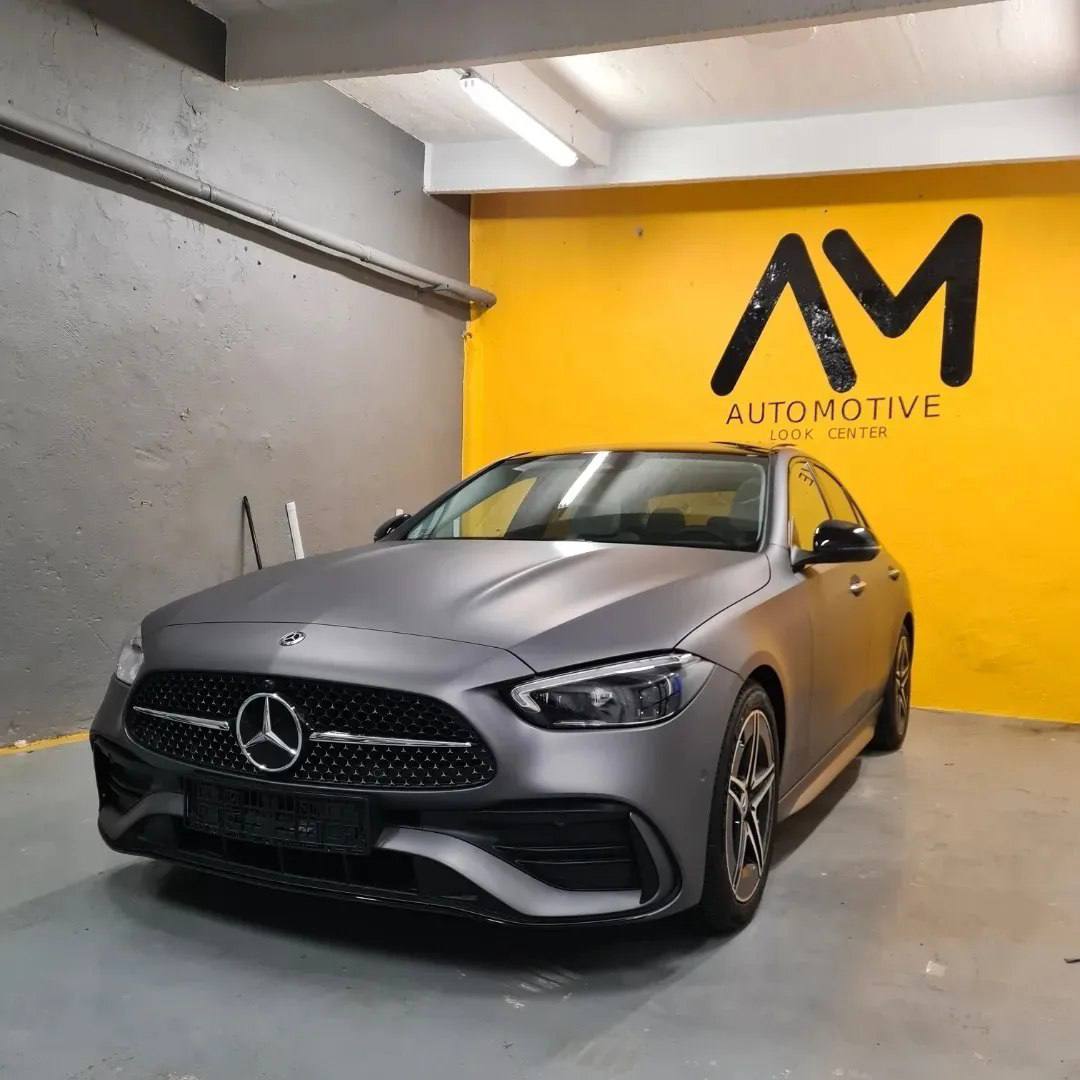 Mercedes klasy C po zmianie koloru nadwozia